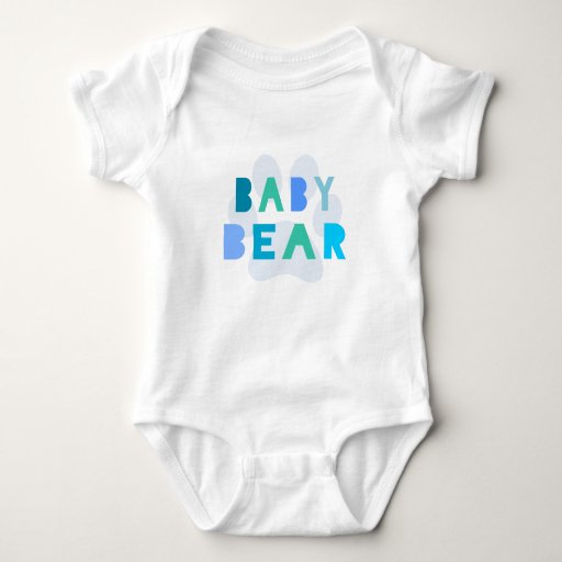 Baby bear - blue Baby Bodysuit