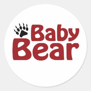 Baby Bear Claw Classic Round Sticker