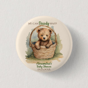 Baby Bear Gender Neutral Baby Shower 3 Cm Round Badge