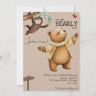 Baby Bear  Invitation