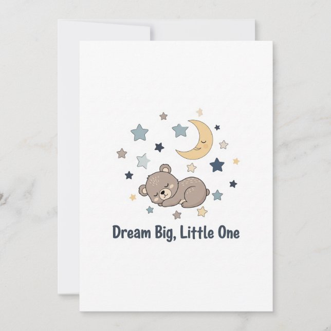 Baby bear invitation (Front)