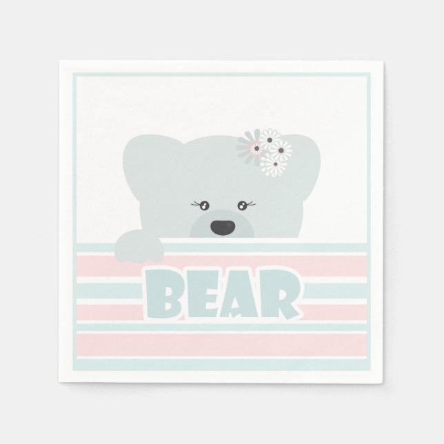 Baby, bear, little bear napkin (Front)