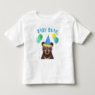Baby Bear Personalised Name Birthday Toddler T-Shirt