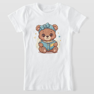 Baby Bear Reading a Book T-Shirt