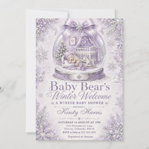 Baby Bear’s Winter Welcome Winter Baby Shower Invitation