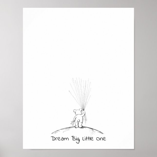 Baby Bear Thumbprint Guest Book (Front)