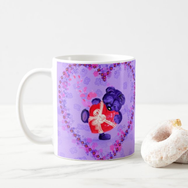 Baby Bear with Heart Gift Mug (With Donut)