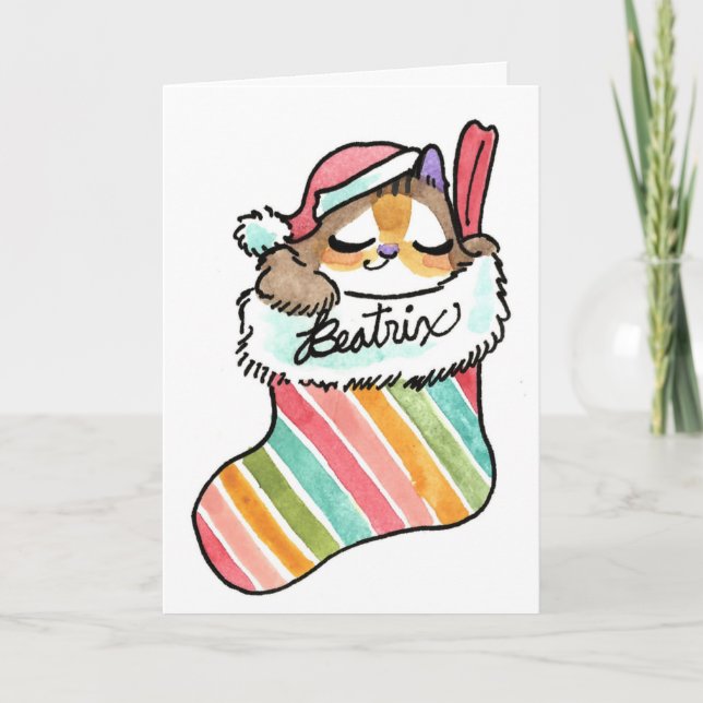Baby Beatrix holiday card (Front)