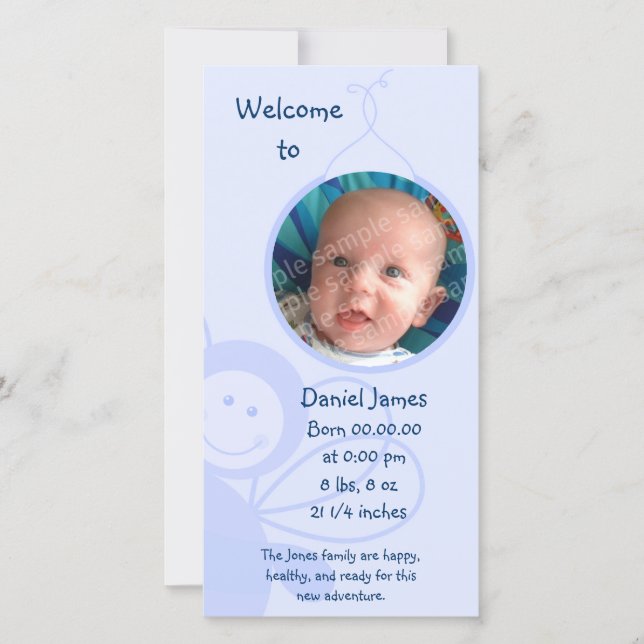 Baby Bee Announcement (Front)