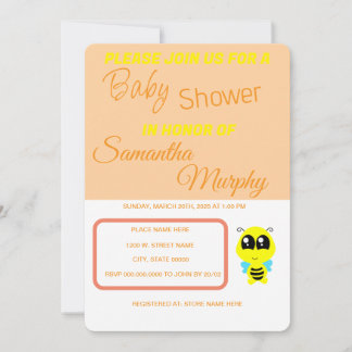 Baby Bee | Baby Shower Invitation