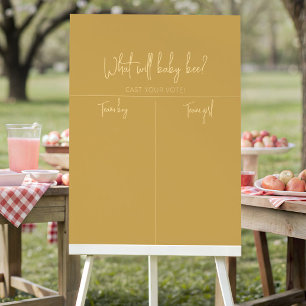 Baby Bee Gender Reveal Voting Party Poster