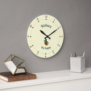 Baby bee large clock