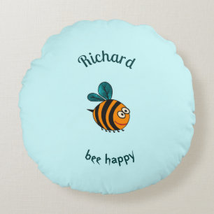 Baby bee round cushion