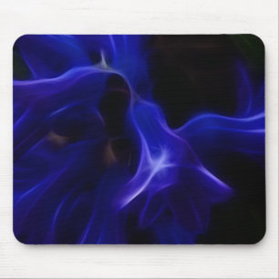 Baby bell blue abstract mouse pad