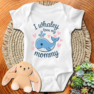 baby Beluga I whaley love my Mummy Bodysuit