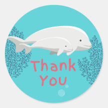 Baby Beluga Thank You Sticker