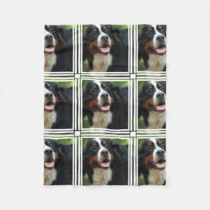Baby  Bernese Mountain Dog Fleece Blanket
