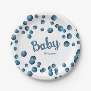Baby Berry Soon  Paper Plate