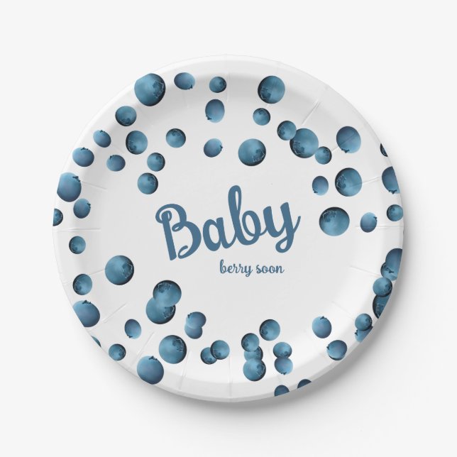 Baby Berry Soon  Paper Plate (Front)