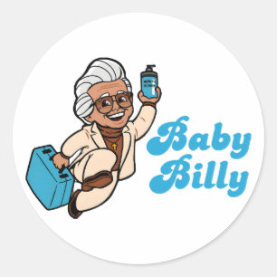 Baby Billy Classic Round Sticker