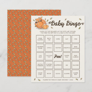 Baby Bingo Autumn Baby Shower Game