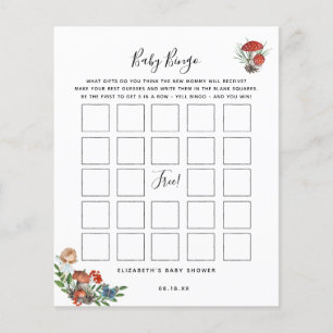 Baby Bingo   Enchanted Fairy Baby Shower Game