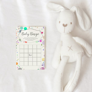 Baby Bingo Game Multicolor Baby Shower Activity