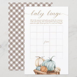Baby Bingo – Rustic Autumn Fall Baby Shower
