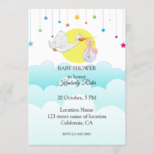 Baby Bird Baby Shower Invitation
