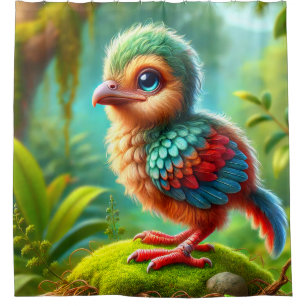 Baby Bird Shower Curtain