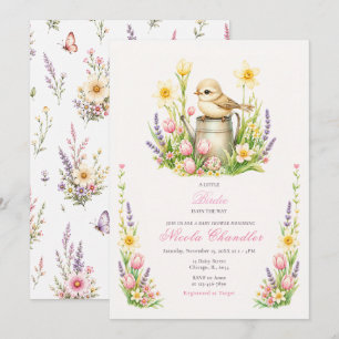 Baby Birdie Baby Shower Invitation