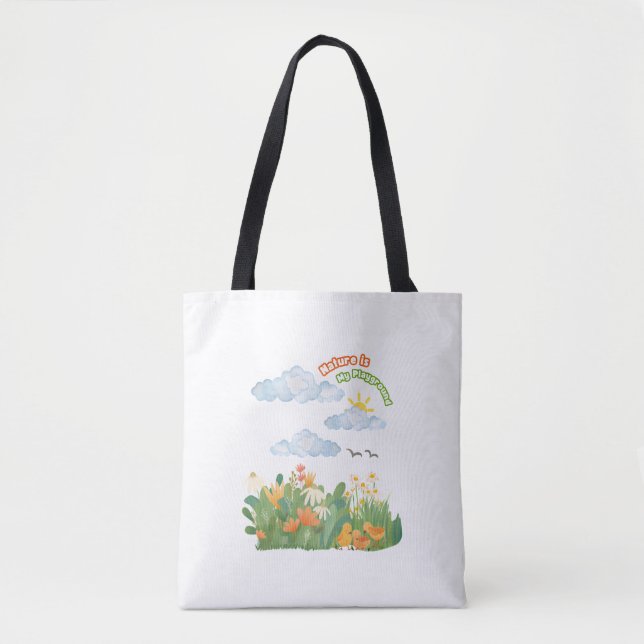 Baby Birds Design Tote Bag (Front)