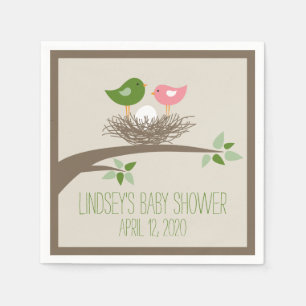 Baby Bird's Nest Baby Shower Napkin
