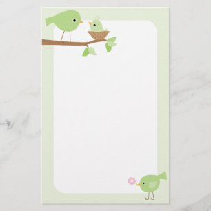Baby Bird's Nest (pink) Stationery