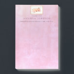 Baby Birth Annoucement Thank You Gift Favor Post-it Notes<br><div class="desc">You personalize this elegant Post-it Note by your own photo and 
by typing your name.
Pink Candy Pastel Glam Background 
Golden Foil Frame</div>