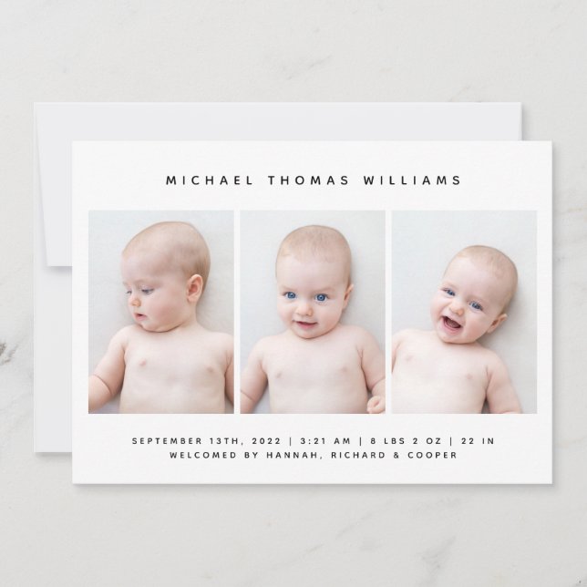 BABY BIRTH ANNOUNCEMENT (Front)