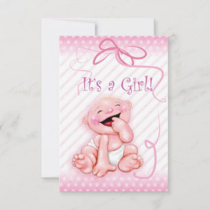 Baby birth announcement “It’s a girl”