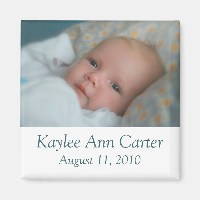 Baby Birth Announcement Magnet (Front)