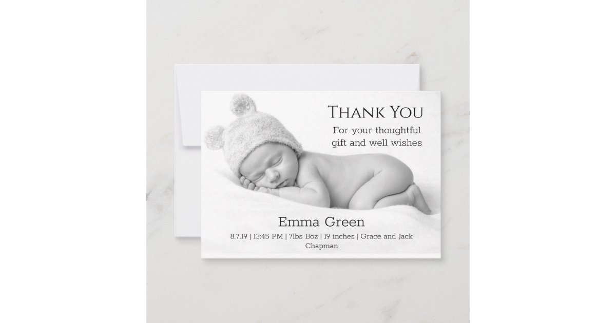 All In A Name Birth Announcement Thank You Cards By, 47% OFF