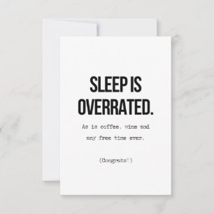 Baby Birth Card - Sleep