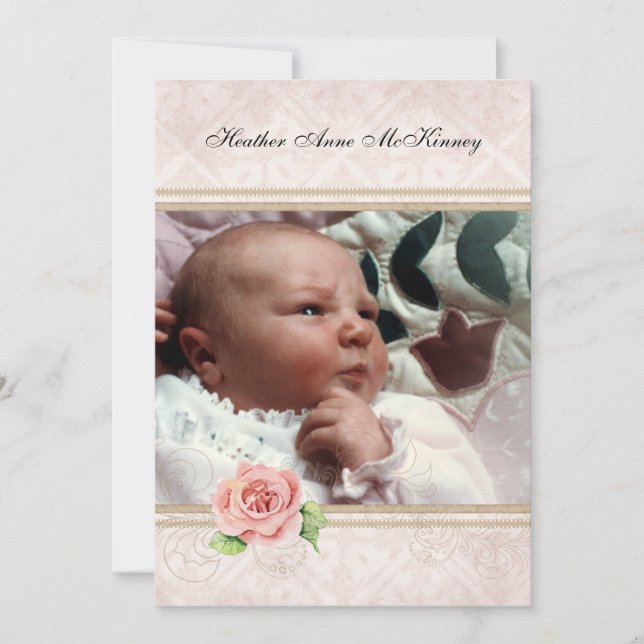 Baby Birth,Girl Announcement - Our Little Princess (Front)