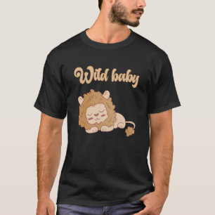 Baby Birthday One Wild Lion Animals Celebration Bo T-Shirt