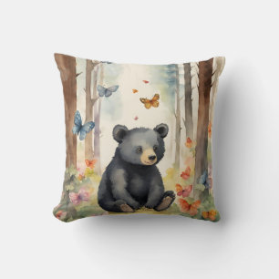 Baby Black Bear Gender Neutral Cushion