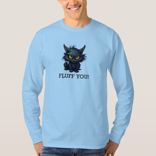 Baby Black Cat Design - Basic Long Sleeve T-Shirt (Front)