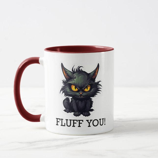 Baby Black Cat Design - Combo Mug (Left)