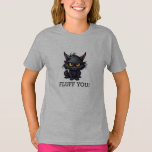 Baby Black Cat Design - Girls' Basic T-Shirt