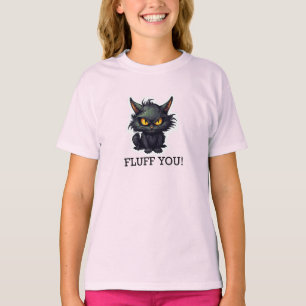 Baby Black Cat Design - Girls' Basic T-Shirt