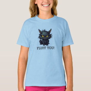 Baby Black Cat Design - Girls' Basic T-Shirt