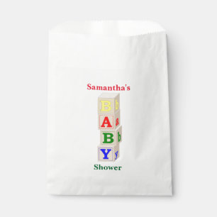Baby Blocks Baby Shower Favour Bag