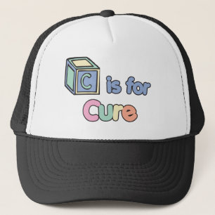 Baby Blocks C is for Cure Trucker Hat